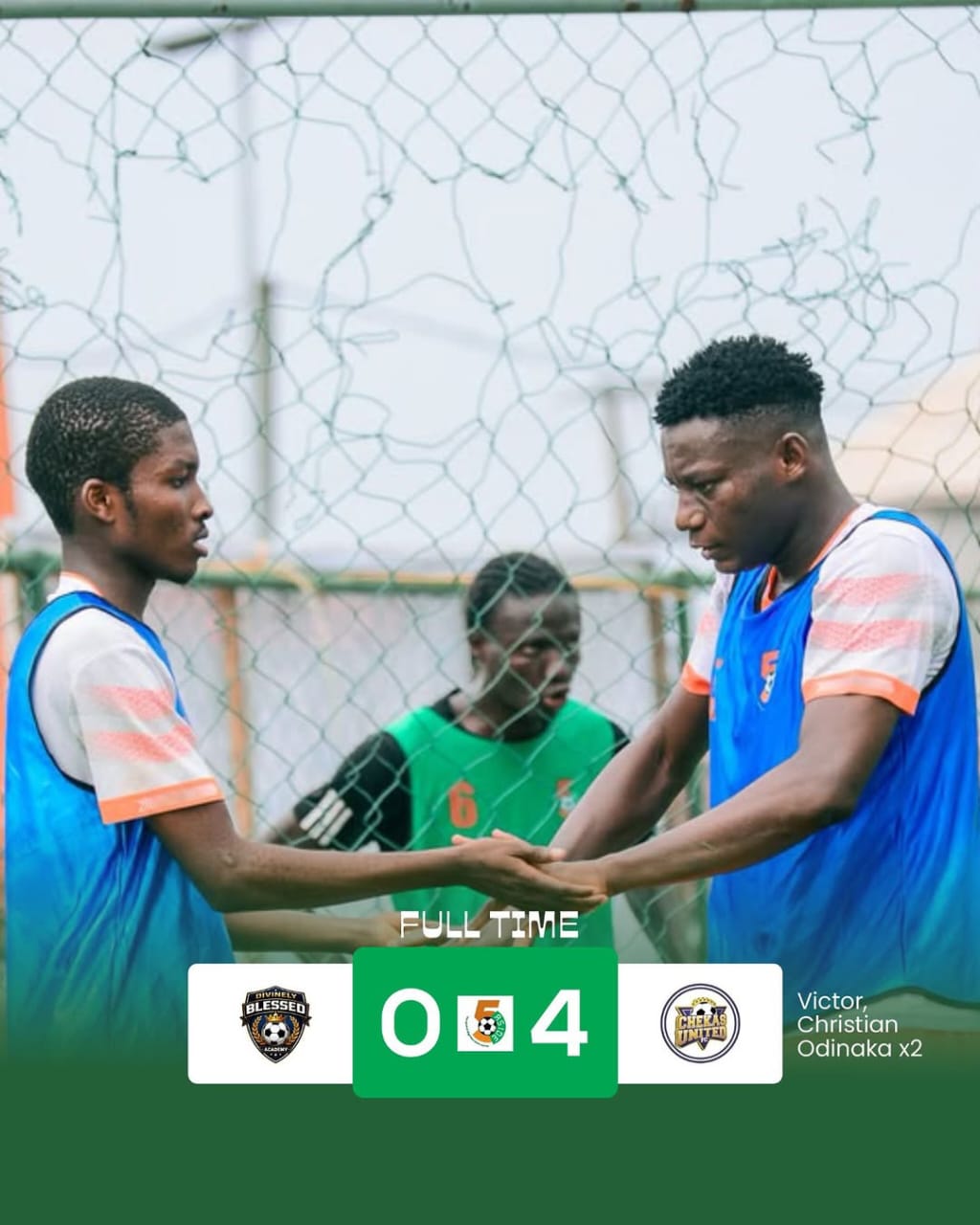 Victor, Christian and Odinaka Inspire Chekas United to 4–0 Triumph